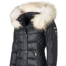 Rita - Black - Sort - Raccoon Fur - Lustrous Nylon